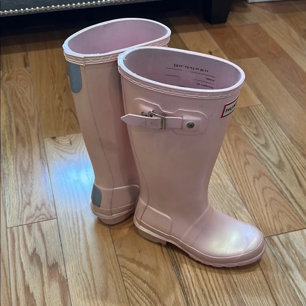 Hunter Kids Pink Rain & Snow Boots